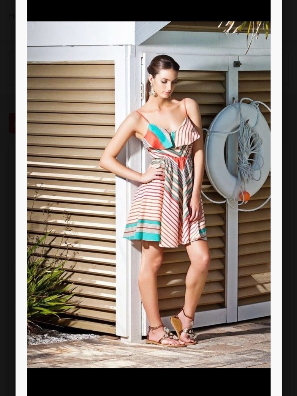 Minuet Petite Pink Label with Multicolor Striped Fabric
